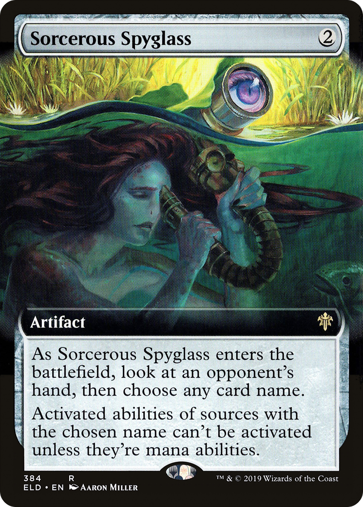 {R} Sorcerous Spyglass (Extended Art) [Throne of Eldraine][ELD 384]