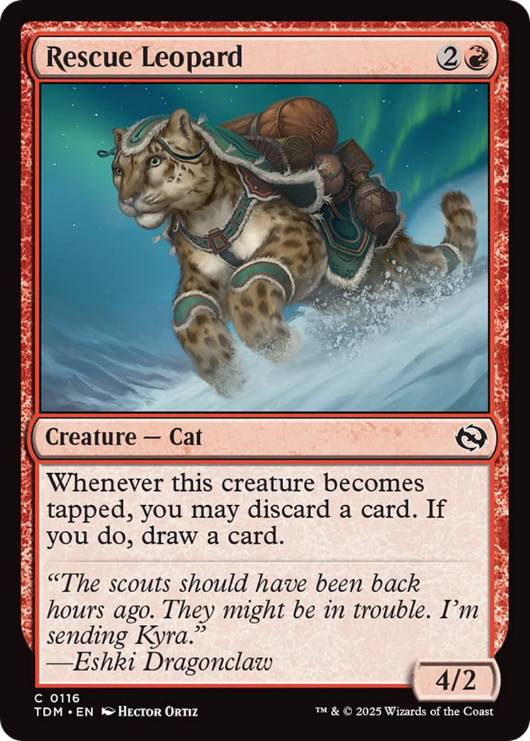 {@C} Rescue Leopard [Tarkir: Dragonstorm][TDM 116]