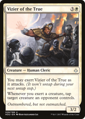 {C} Vizier of the True [Hour of Devastation][HOU 028]