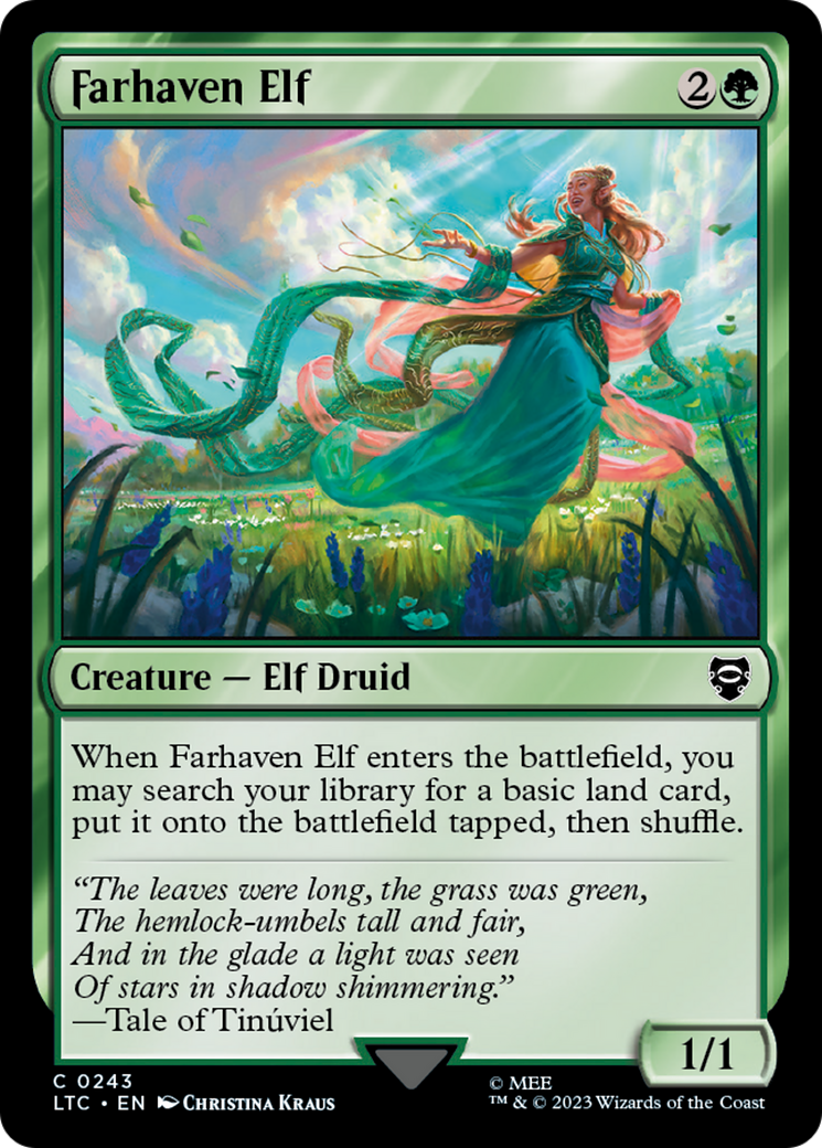 {C} Farhaven Elf [The Lord of the Rings: Tales of Middle-Earth Commander][LTC 243]