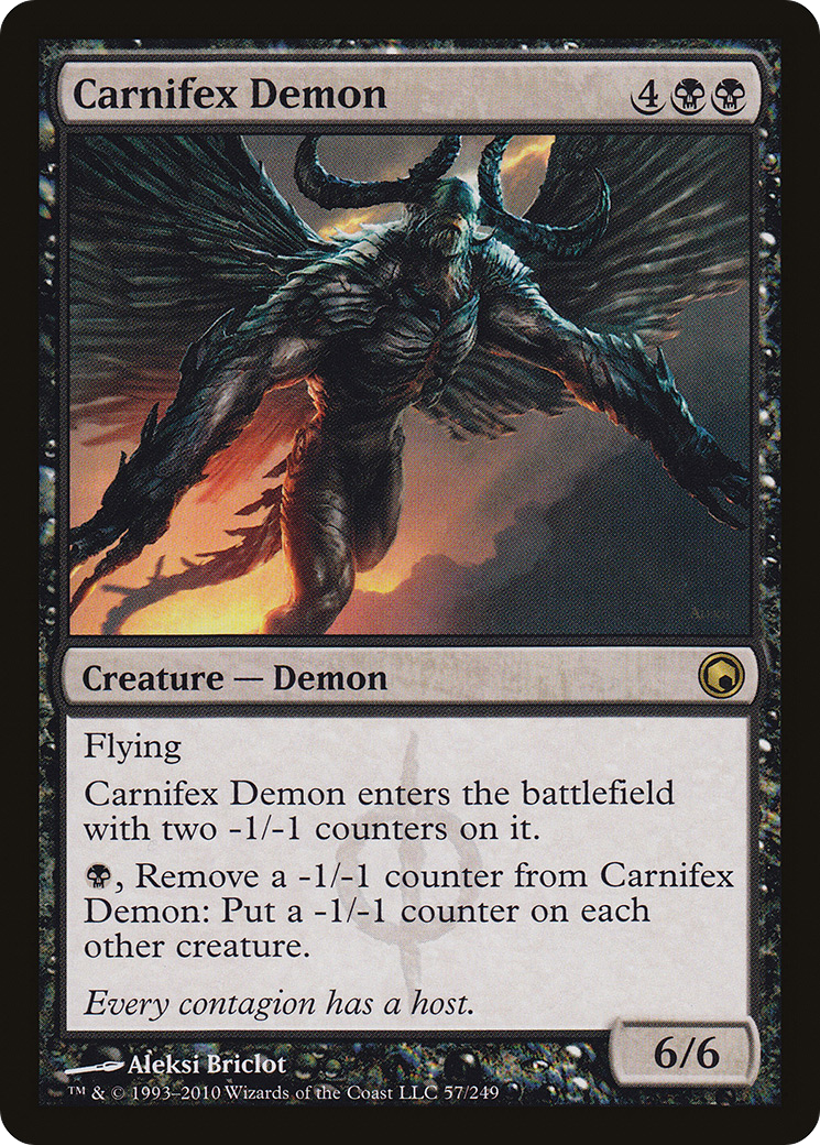 {R} Carnifex Demon [Scars of Mirrodin][SOM 057]