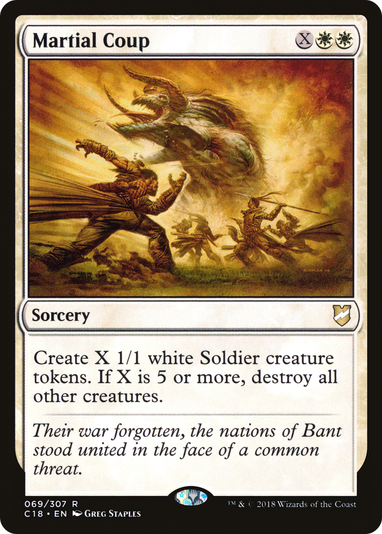 {R} Martial Coup [Commander 2018][C18 069]
