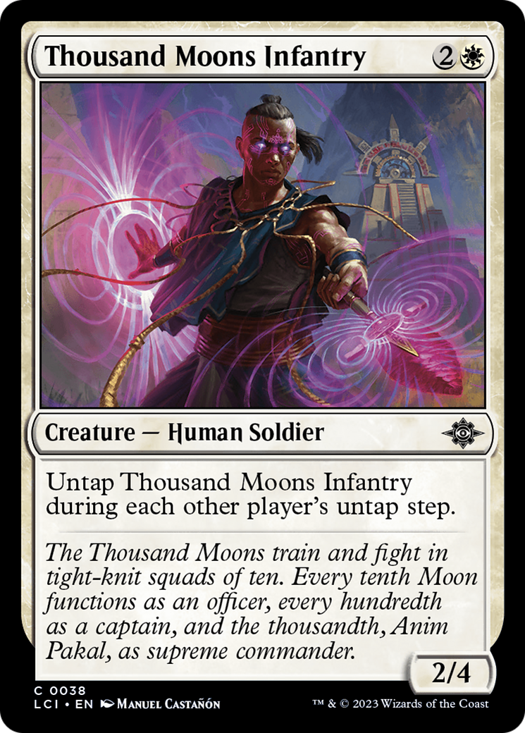 {@C} Thousand Moons Infantry [The Lost Caverns of Ixalan][LCI 038]
