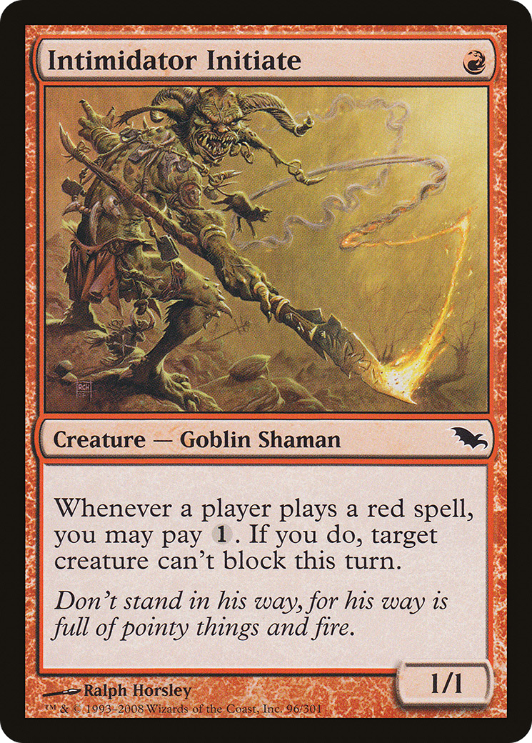 {C} Intimidator Initiate [Shadowmoor][SHM 096]