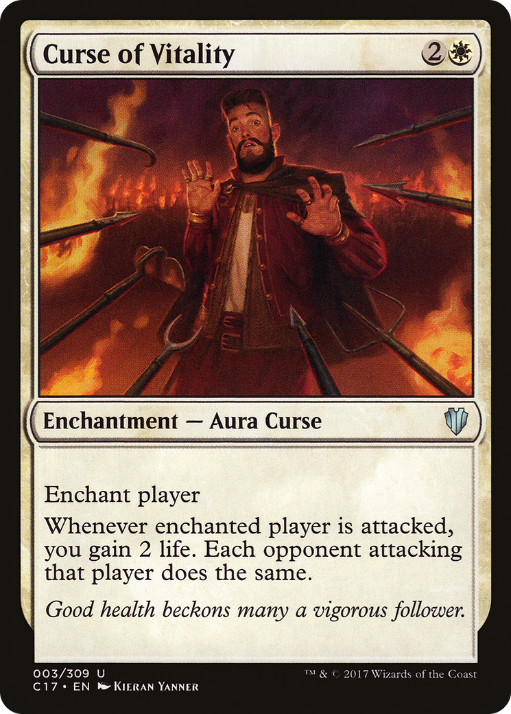 {C} Curse of Vitality [Commander 2017][C17 003]