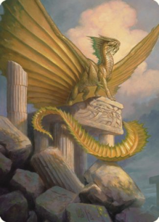 {A} Ancient Gold Dragon Art Card (05) [Commander Legends: Battle for Baldur's Gate Art Series][ACLB 005]