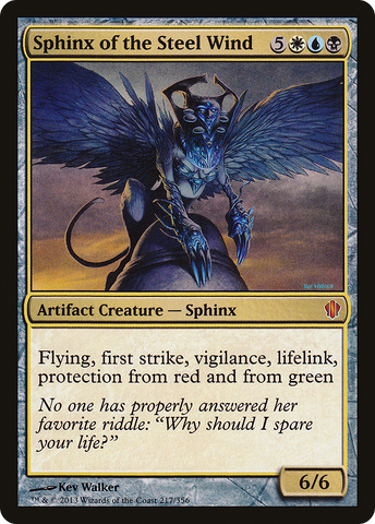 {R} Sphinx of the Steel Wind [Commander 2013][C13 217]