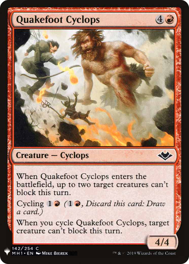 {C} Quakefoot Cyclops [Mystery Booster][LS MH1 142]