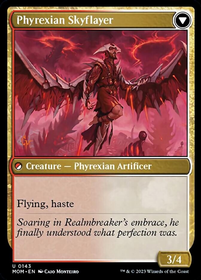 {@C} Harried Artisan // Phyrexian Skyflayer [March of the Machine][MOM 143]