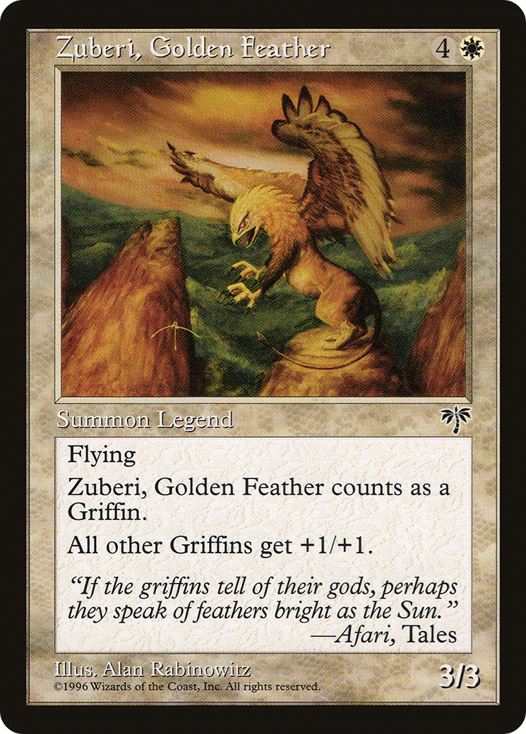 {R} Zuberi, Golden Feather [Mirage][MIR 051] - Misty Mountain Games