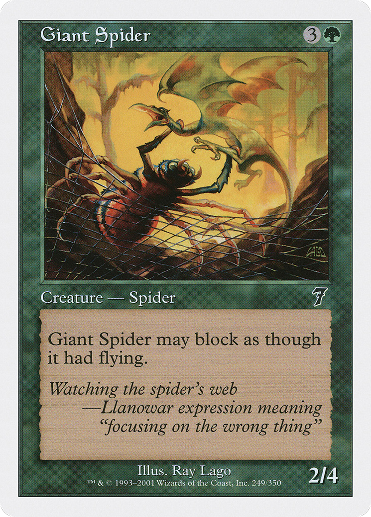 {C} Giant Spider [Seventh Edition][7ED 249]