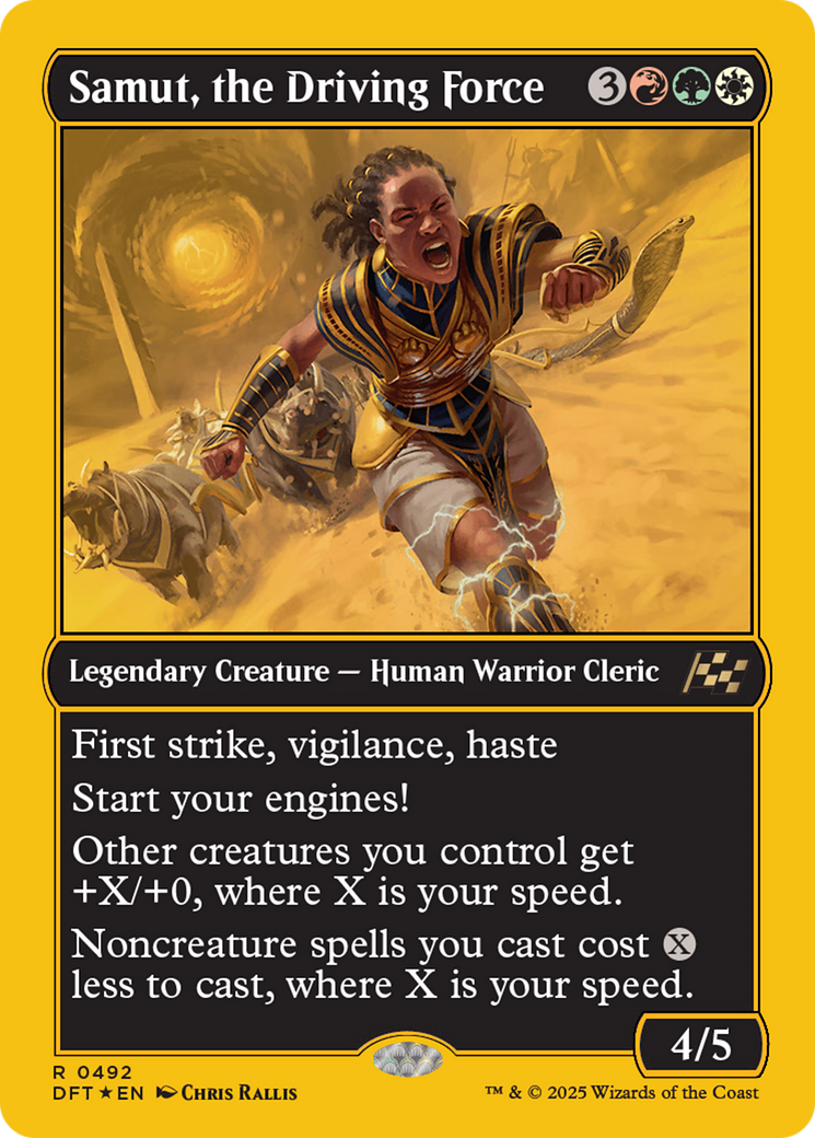 {@R} Samut, the Driving Force (First-Place Foil) [Aetherdrift][DFT 492]