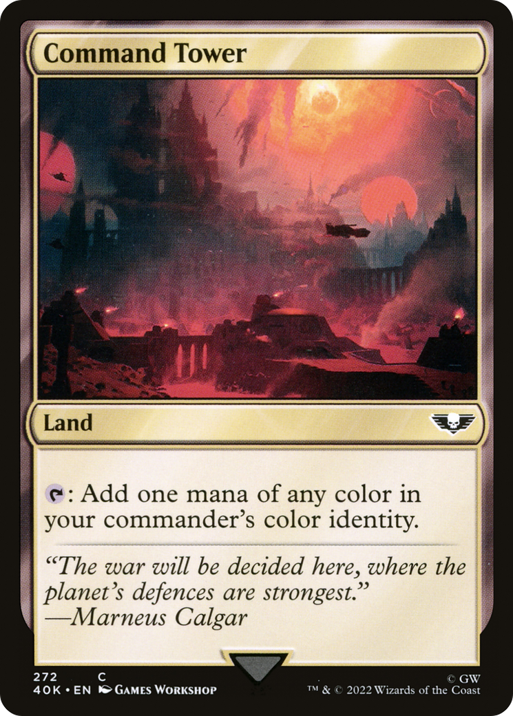 {C} Command Tower (272) [Universes Beyond: Warhammer 40,000][40K 272]