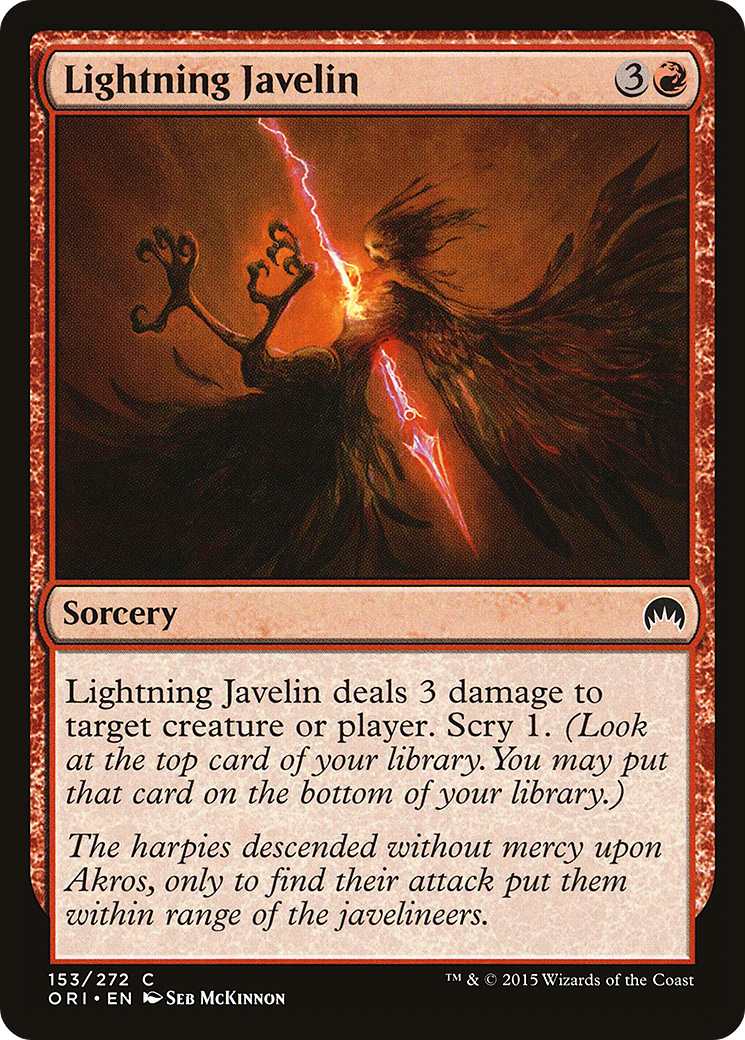 {C} Lightning Javelin [Magic Origins][ORI 153]