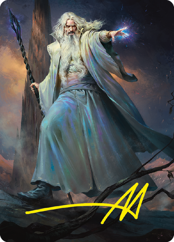 {A} Saruman of Many Colors Art Card (Gold-Stamped Signature) [The Lord of the Rings: Tales of Middle-earth Art Series][GS ALTR 020]
