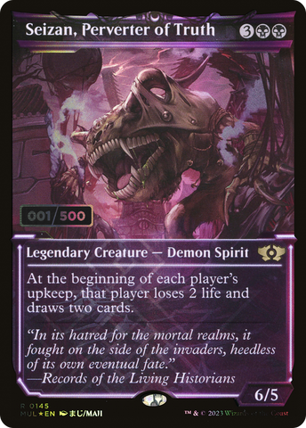 {R} Seizan, Perverter of Truth (Serialized) [Multiverse Legends][SR MUL 145]