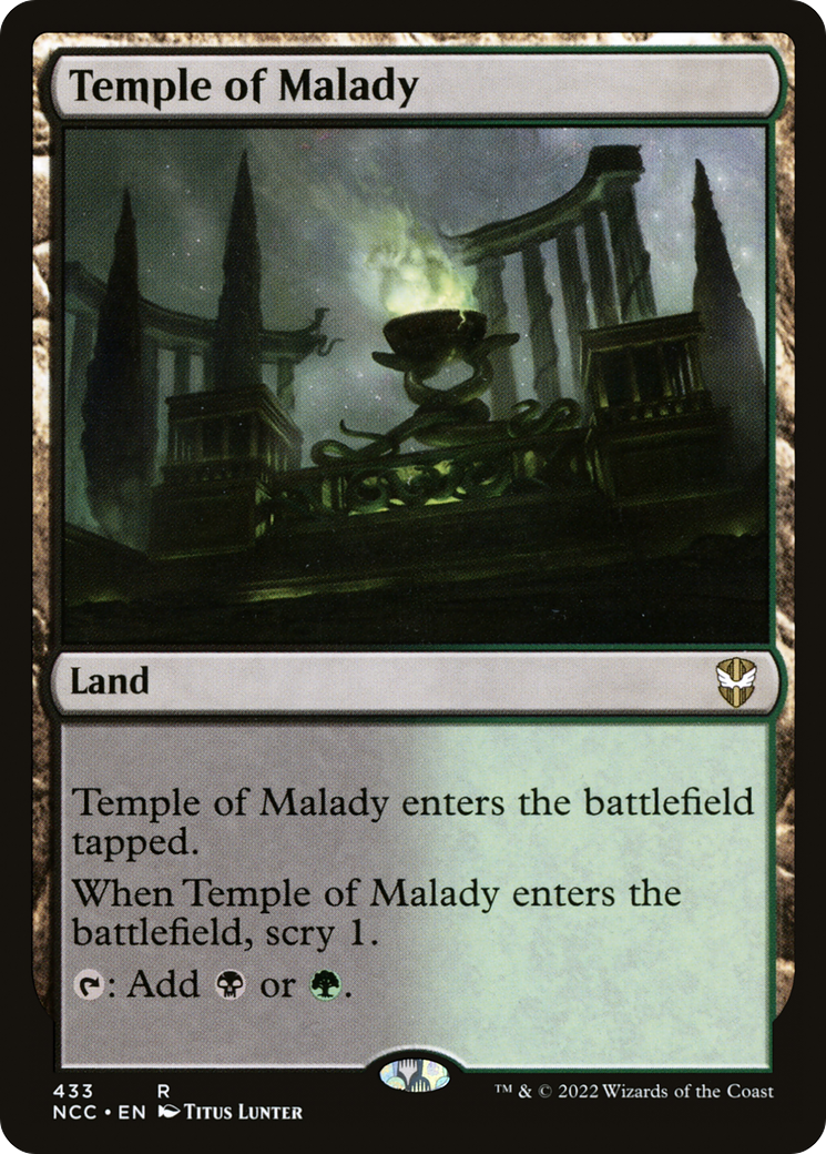 {R} Temple of Malady [Streets of New Capenna Commander][NCC 433]