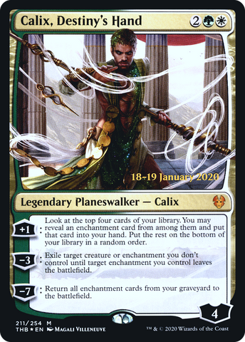 {R} Calix, Destiny's Hand [Theros Beyond Death Prerelease Promos][PR THB 211]