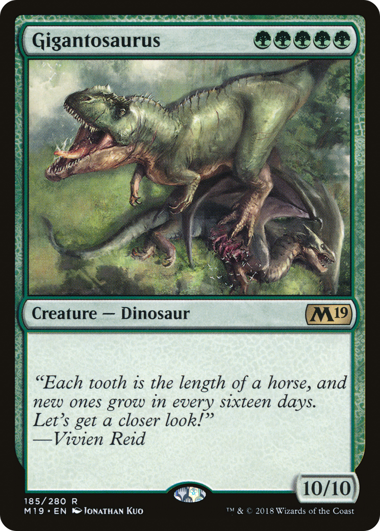 {R} Gigantosaurus [Core Set 2019][M19 185] - Misty Mountain Games