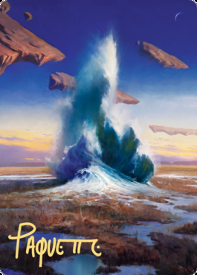 {A} Flooded Strand Art Card (Gold-Stamped Signature) [Zendikar Rising Art Series][AZNR 029]