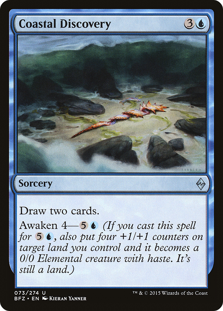 {C} Coastal Discovery [Battle for Zendikar][BFZ 073]