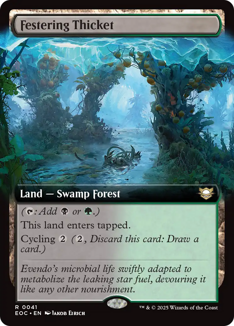{R} Festering Thicket (Extended Art) [Edge of Eternities Commander][EOC 041]