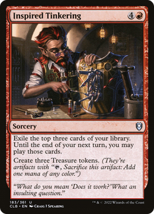 {C} Inspired Tinkering [Commander Legends: Battle for Baldur's Gate][CLB 183]