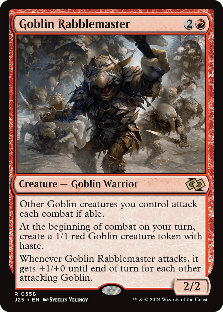 {R} Goblin Rabblemaster [Foundations Jumpstart][J25 558]