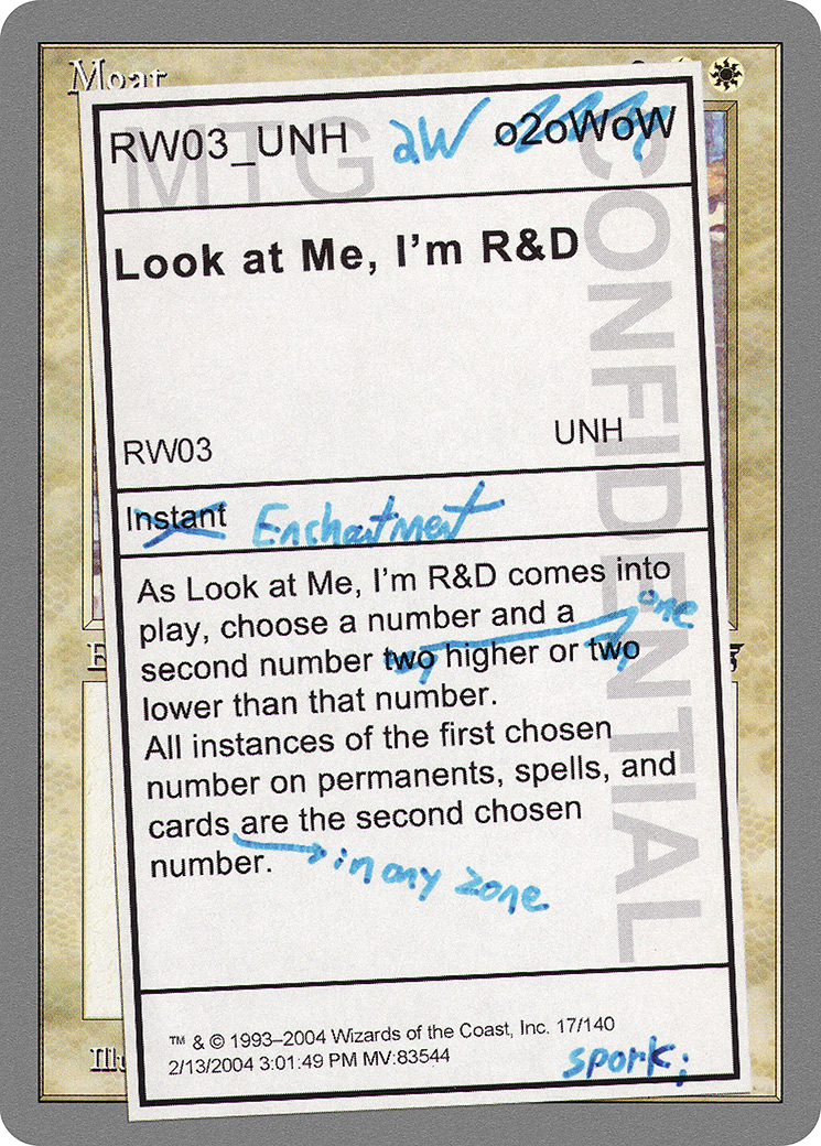 {R} Look at Me, I'm R&D [Unhinged][UNH 017]