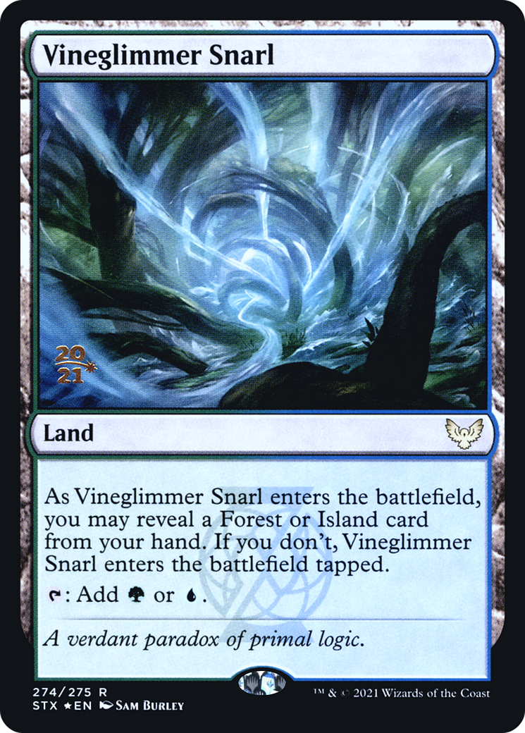 {R} Vineglimmer Snarl [Strixhaven: School of Mages Prerelease Promos][PR STX 274]
