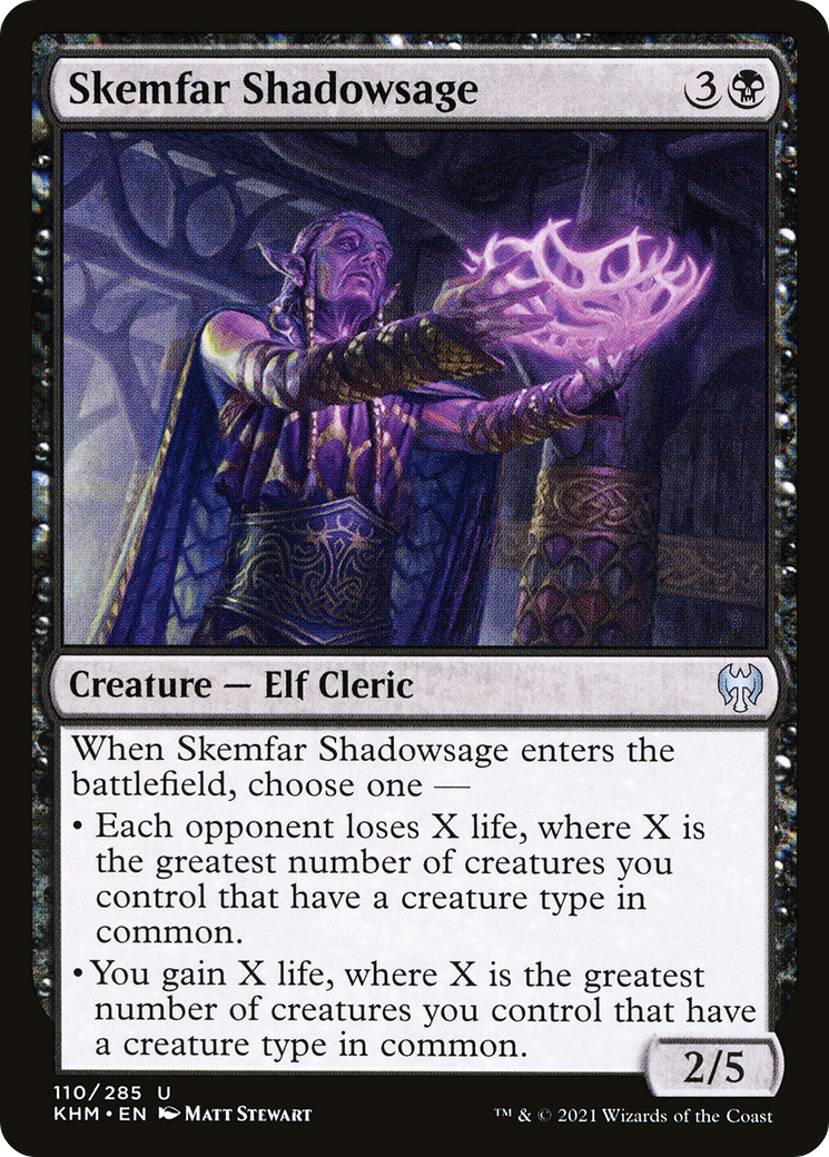 {C} Skemfar Shadowsage [Kaldheim][KHM 110]