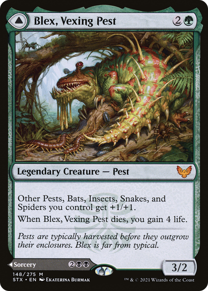 {R} Blex, Vexing Pest // Search for Blex [Strixhaven: School of Mages][STX 148]