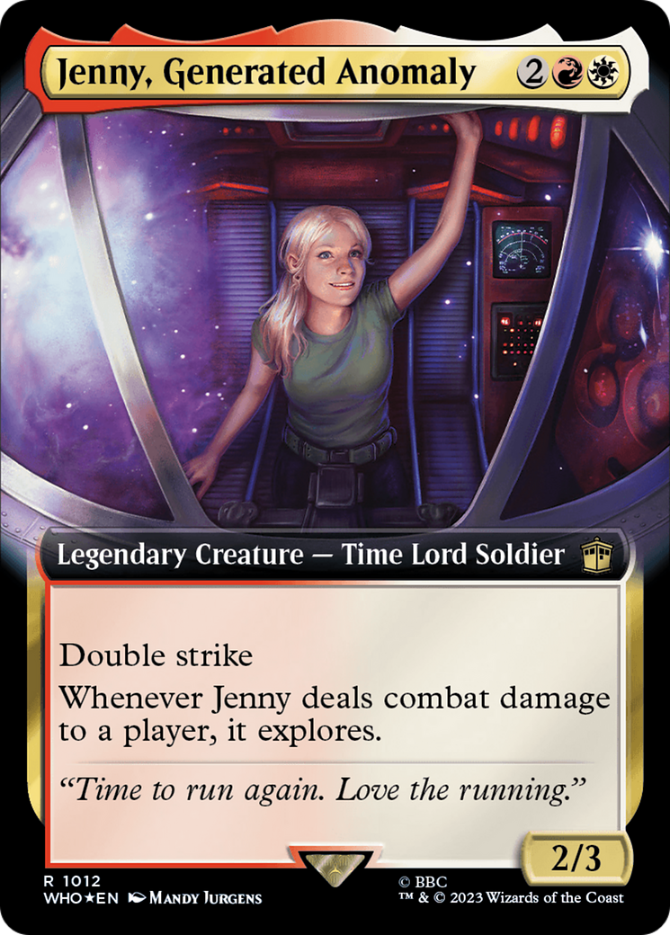 {R} Jenny, Generated Anomaly (Extended Art) (Surge Foil) [Doctor Who][WHO 1012]