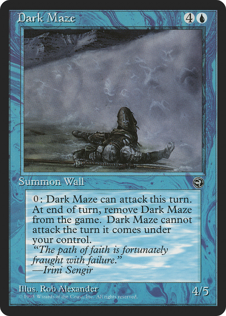 {C} Dark Maze (Irini Sengir Flavor Text) [Homelands][HML 25A]