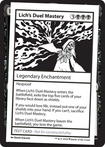 {C} Lich's Duel Mastery [Mystery Booster 2 Playtest Cards][MB2 PLAYTEST]