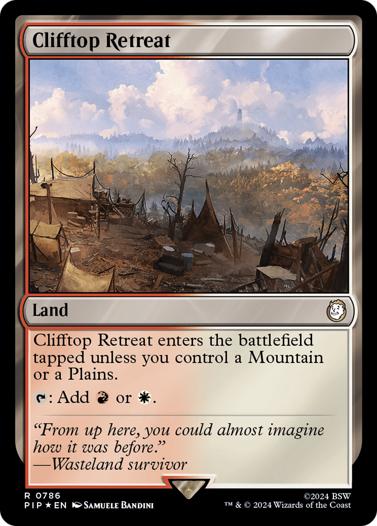 {R} Clifftop Retreat (Surge Foil) [Fallout][PIP 786]