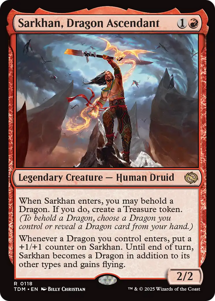 {@R} Sarkhan, Dragon Ascendant (118) [Tarkir: Dragonstorm][TDM 118]