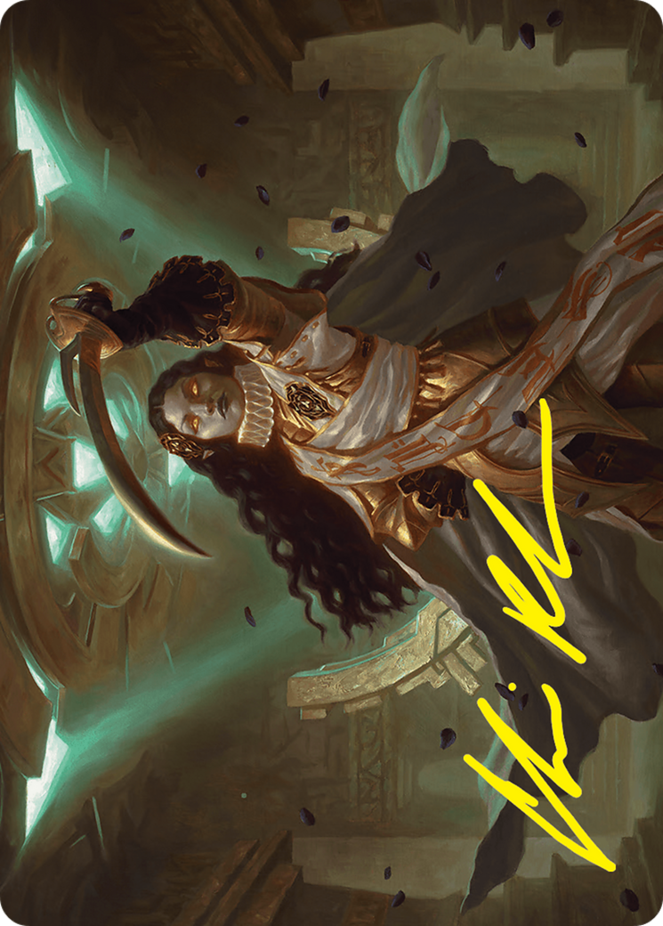 {A} Elenda, Saint of Dusk Art Card (15/54) (Gold-Stamped Signature) [Foundations Art Series][GS AFDN 015]