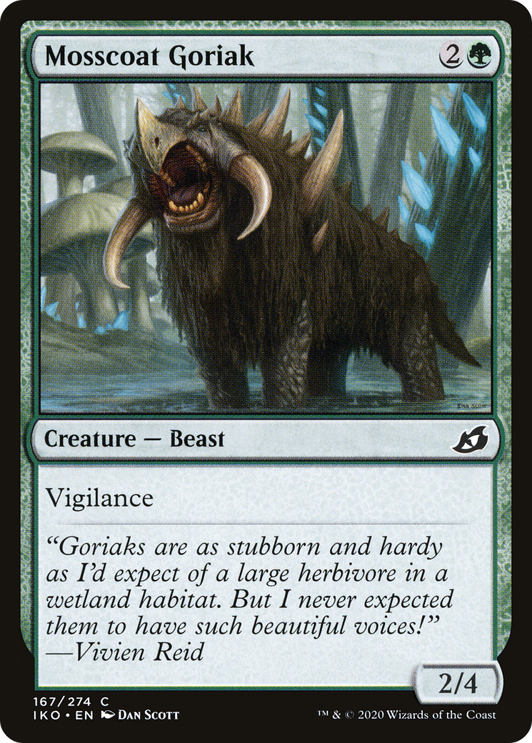 {C} Mosscoat Goriak [Ikoria: Lair of Behemoths][IKO 167]