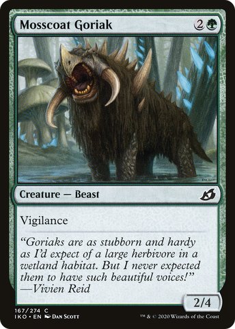 {C} Mosscoat Goriak [Ikoria: Lair of Behemoths][IKO 167]