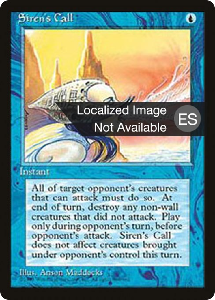 {F} Siren's Call [Fourth Edition (Foreign Black Border)][FBB 4ED 101]