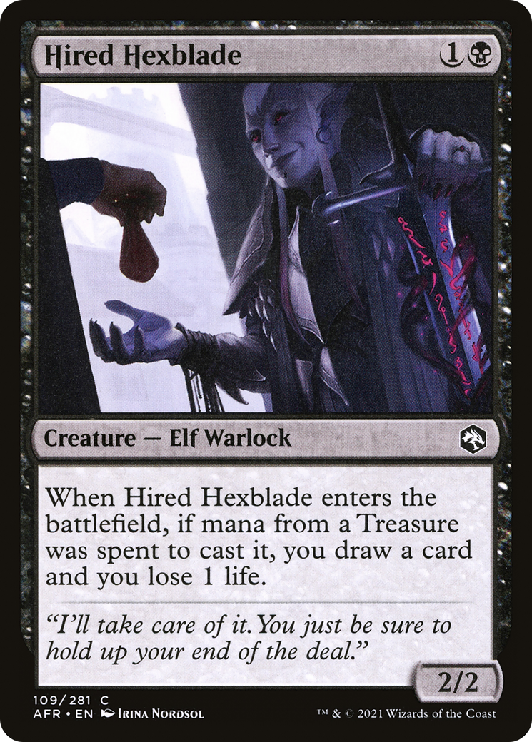{C} Hired Hexblade [Dungeons & Dragons: Adventures in the Forgotten Realms][AFR 109]