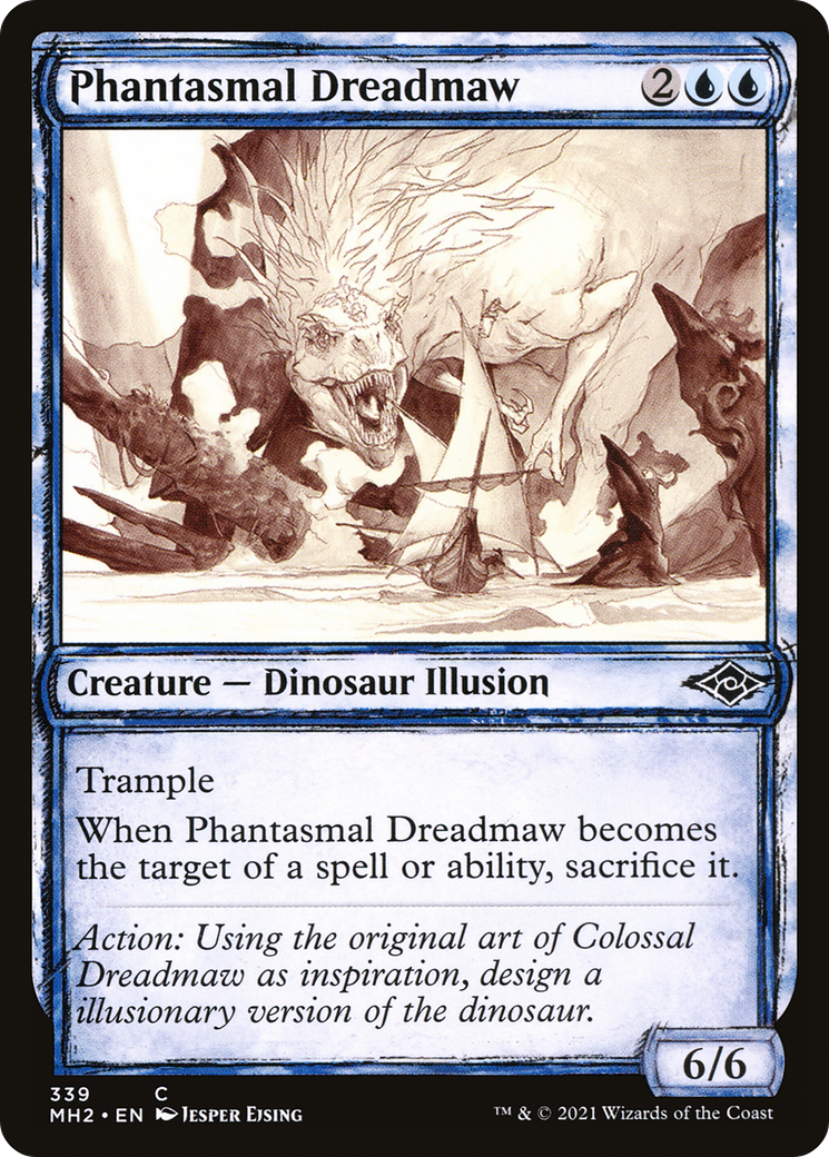 {C} Phantasmal Dreadmaw (Showcase) (Foil): (Showcase) [Modern Horizons 2] [MH2 339]