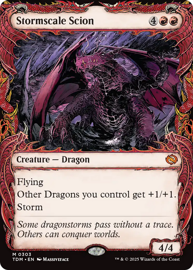 {@R} Stormscale Scion (Showcase) [Tarkir: Dragonstorm][TDM 303]