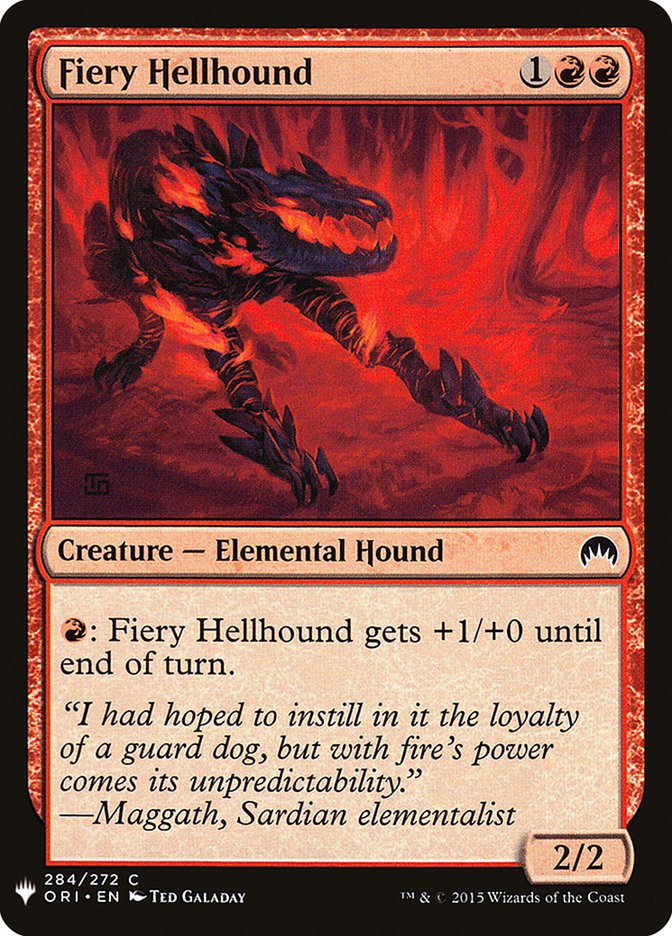 {C} Fiery Hellhound [Mystery Booster][MB1 ORI 284]