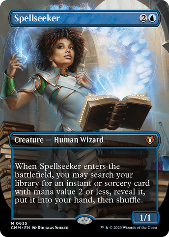 {R} Spellseeker (Borderless Alternate Art) [Commander Masters][CMM 635]