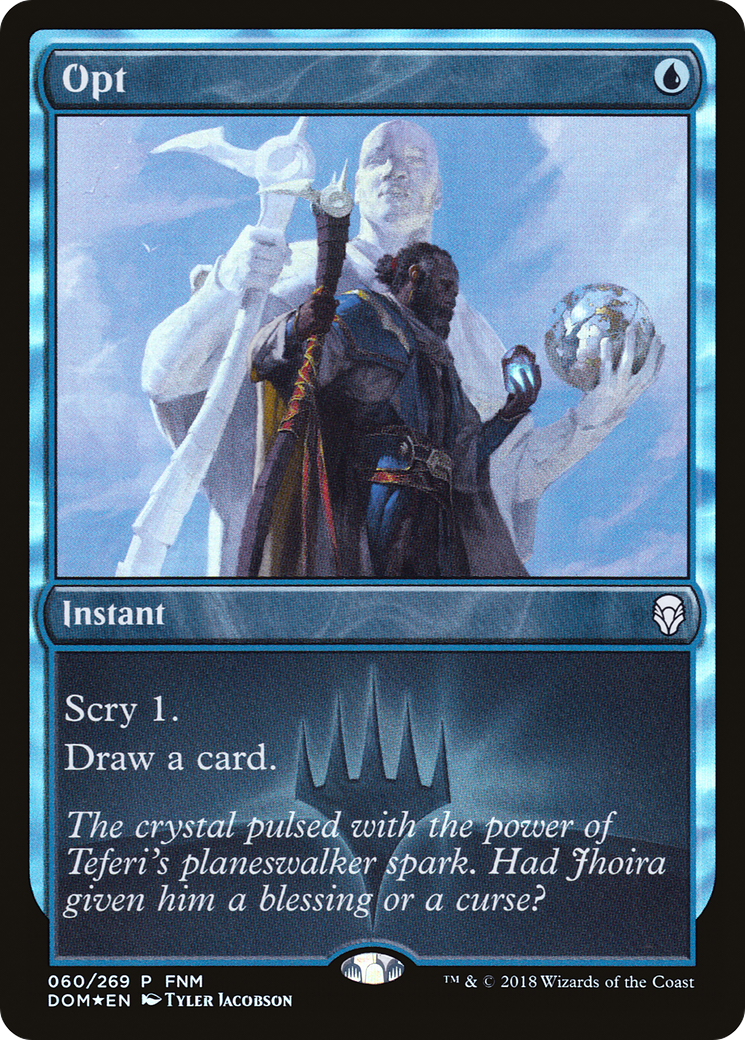 {C} Opt (FNM) [Dominaria Promos][PA DOM 060]