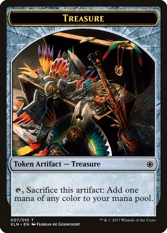 {T} Saproling // Treasure (007) Double-sided Token [Explorers of Ixalan Tokens][TE02 001]