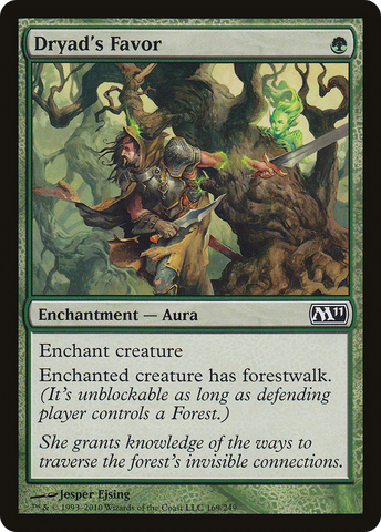 {C} Dryad's Favor [Magic 2011][M11 169]