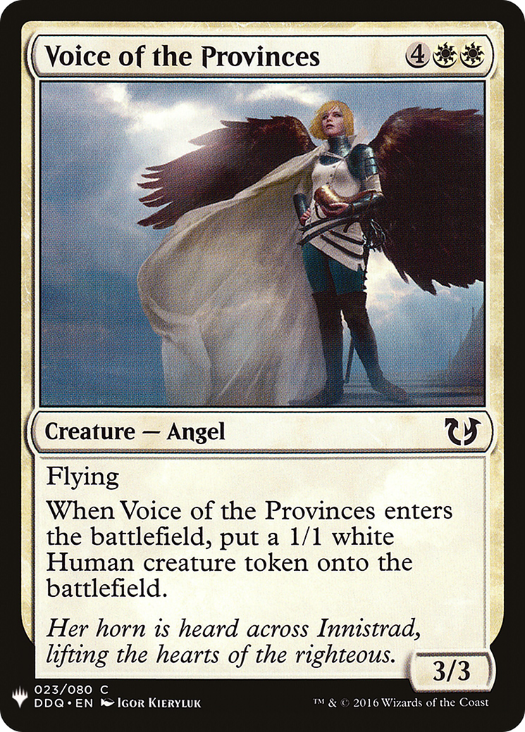 {C} Voice of the Provinces [Mystery Booster][LS DDQ 023]